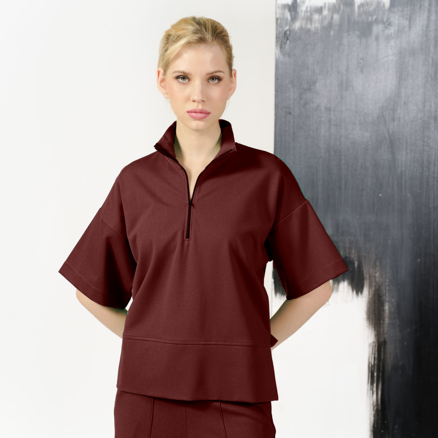 Marina Front Zip Top