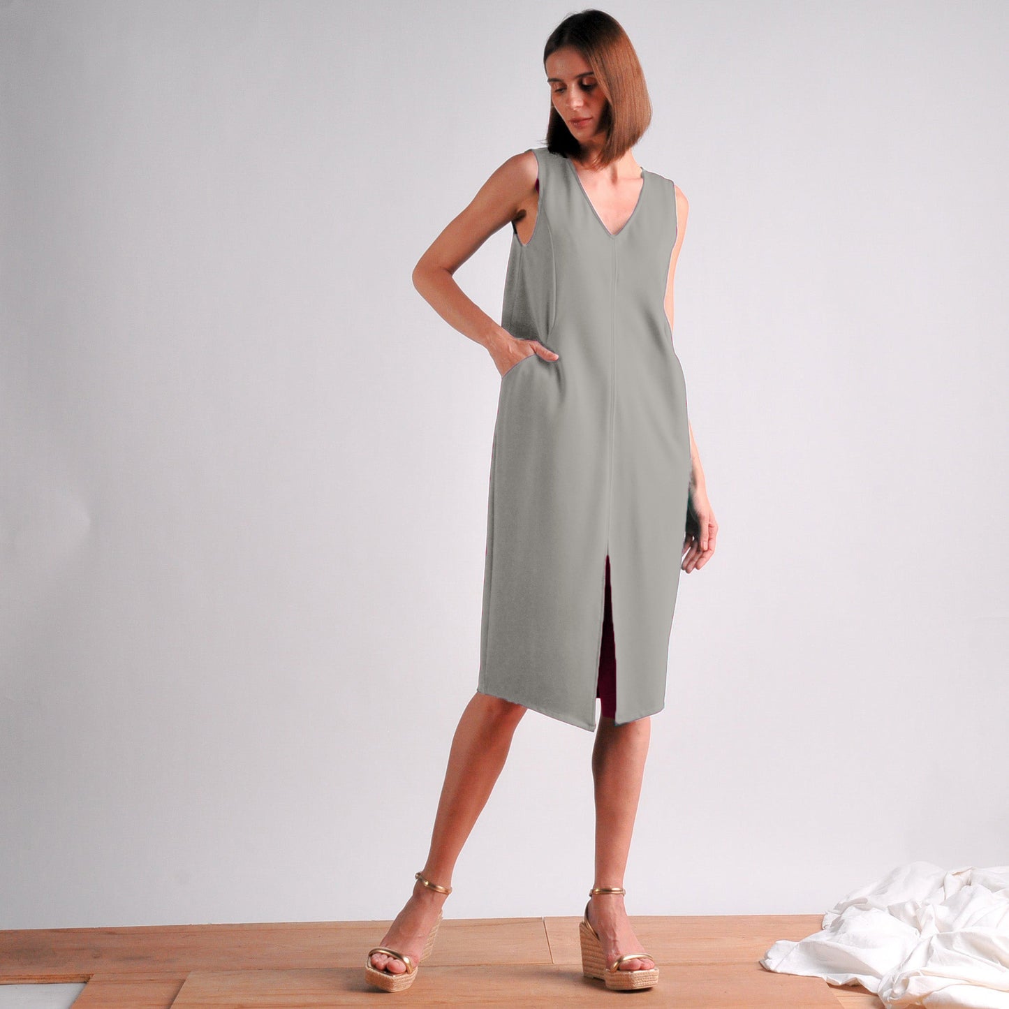 Maybelle Front Slit Dress
