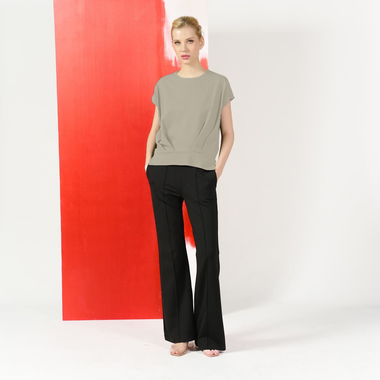 Mel Gathered Hem Top