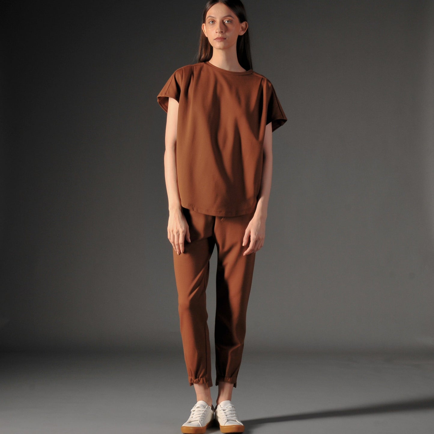 Vanie Pleated Shoulder Top