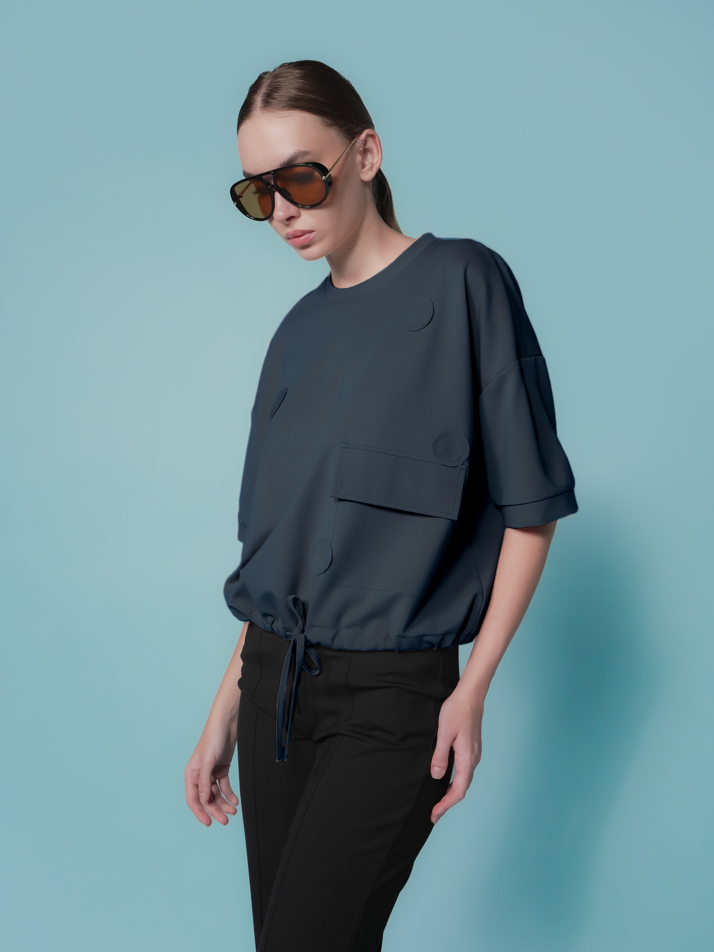 Pola Polka Detail Top