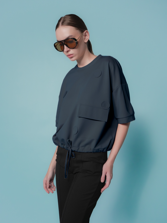 Pola Polka Detail Top