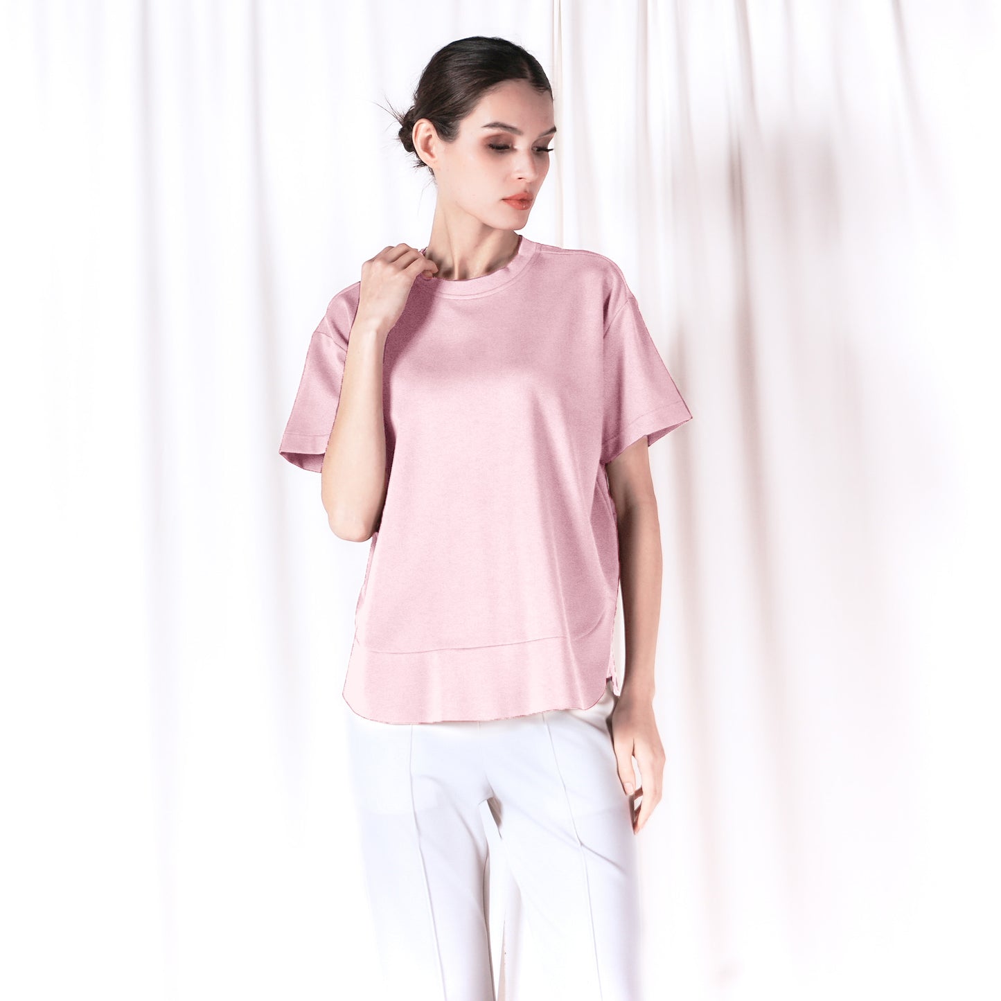 Porter Curved Hem Loose Top