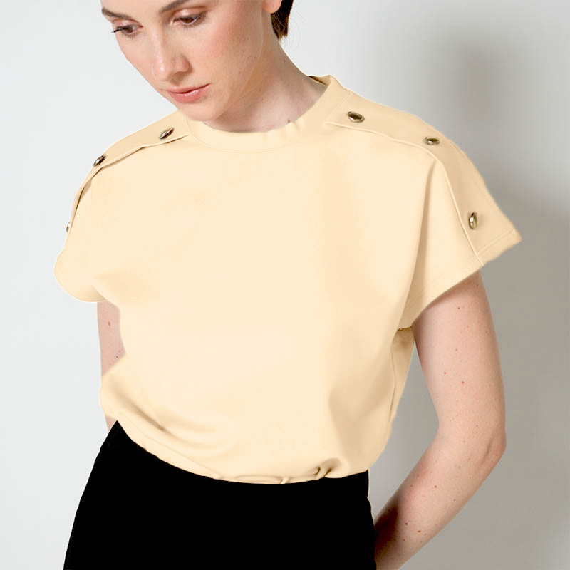 Ronalyn Button Detail Top