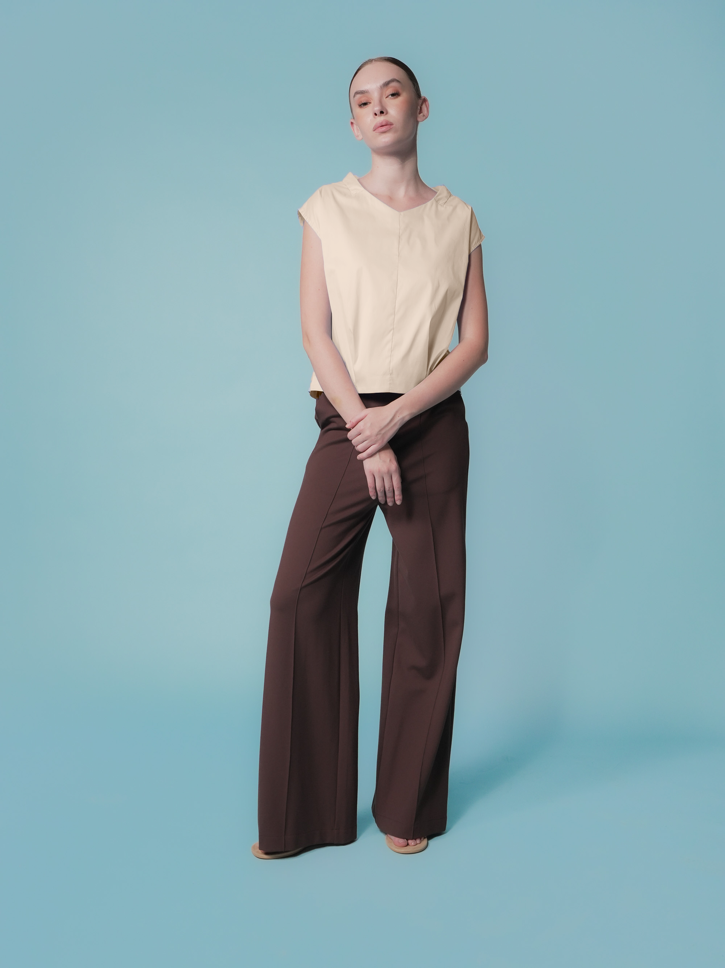 Shaina V-neck Blouse Top