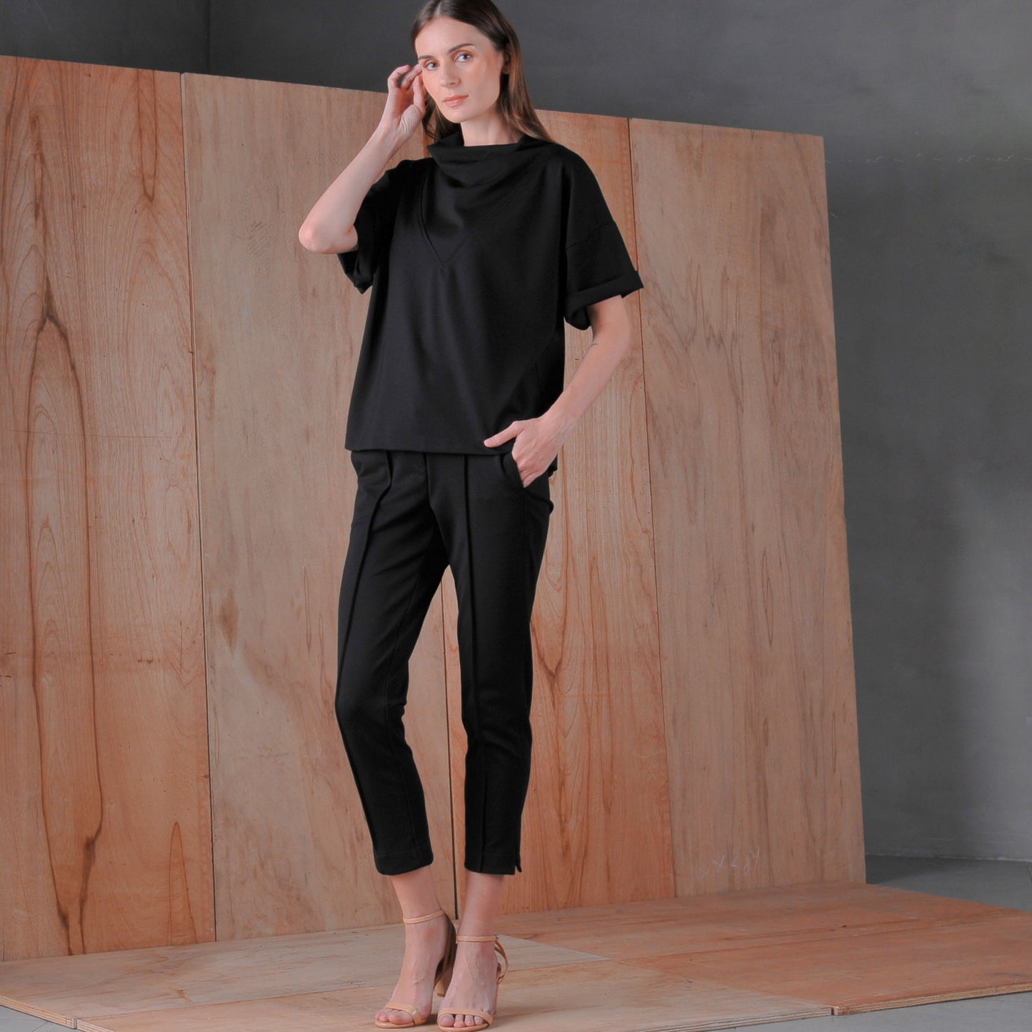 Carolyn Soft High-Collar Top (Special Price)