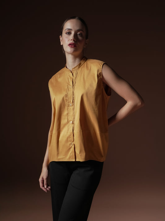 Leonore Sleeveless Loose Blouse