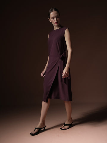 Tessie Wrap Panel Sleeveless Dress