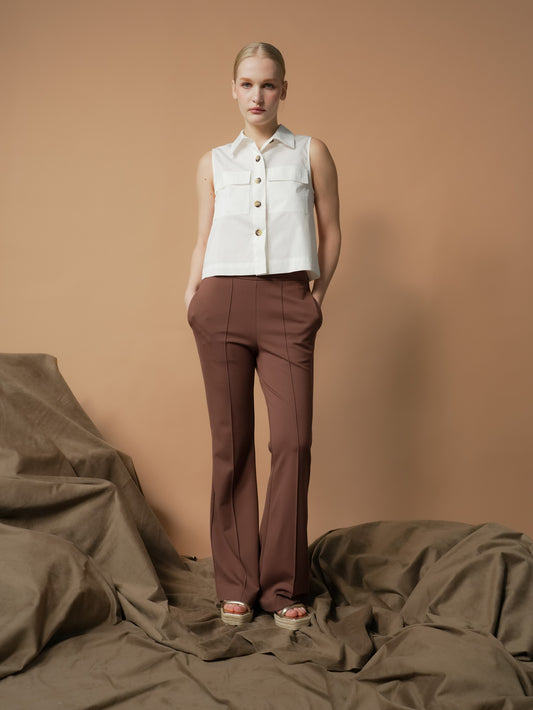 Robina Collared Sleeveless Top