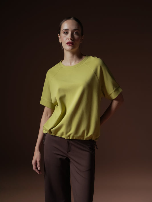 Malou Raglan Toggle Hem Top
