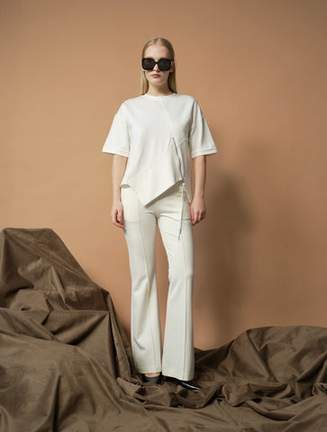 Lorena Slanted Zip Top