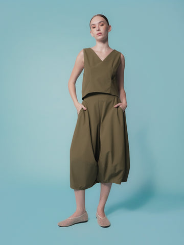 Julianne Sleeveless Cropped Top