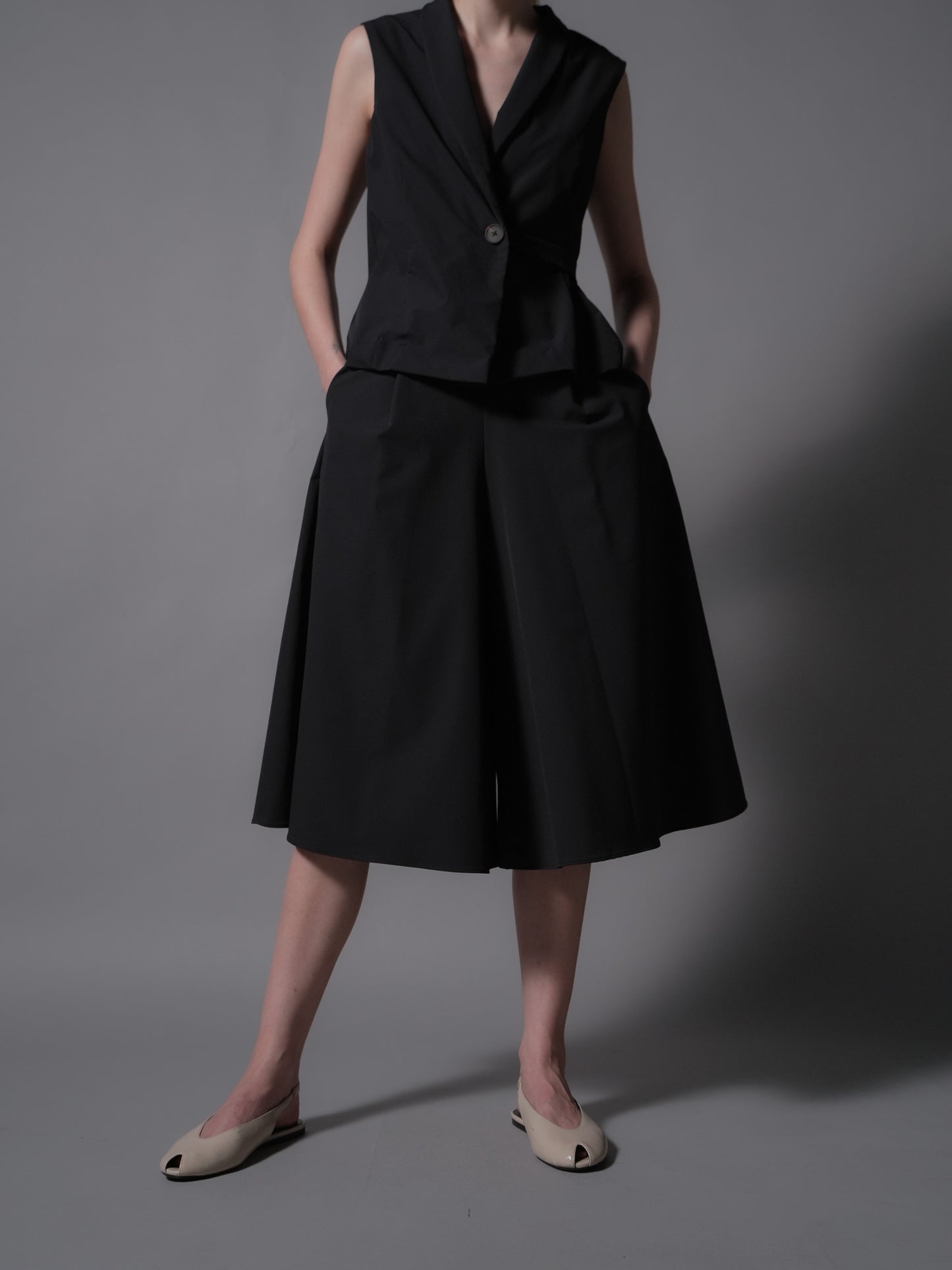 Rowan Pleated Wide Culottes