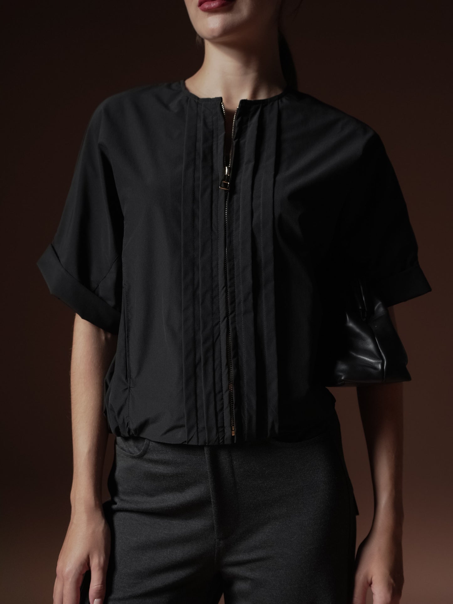 Meryl Zipped Top