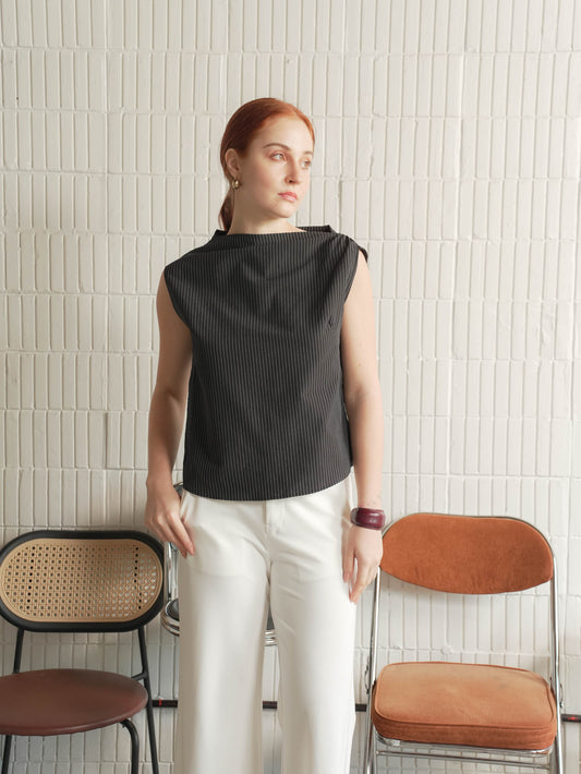 Pinty Striped Blouse Top