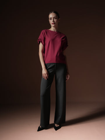 Debby Pleated Sleeve Blouse