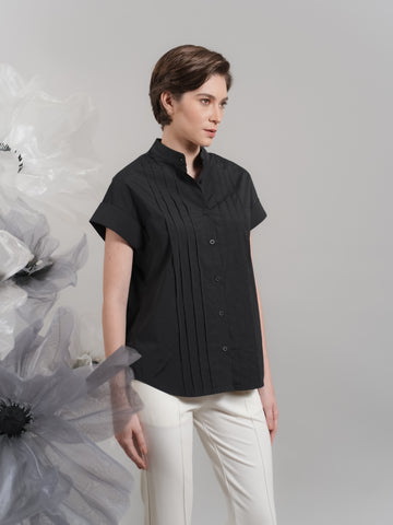 Jai Pleated Polo Top