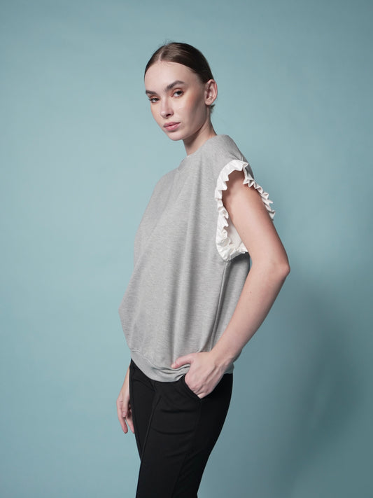 Amelia Ruffle Combi Top