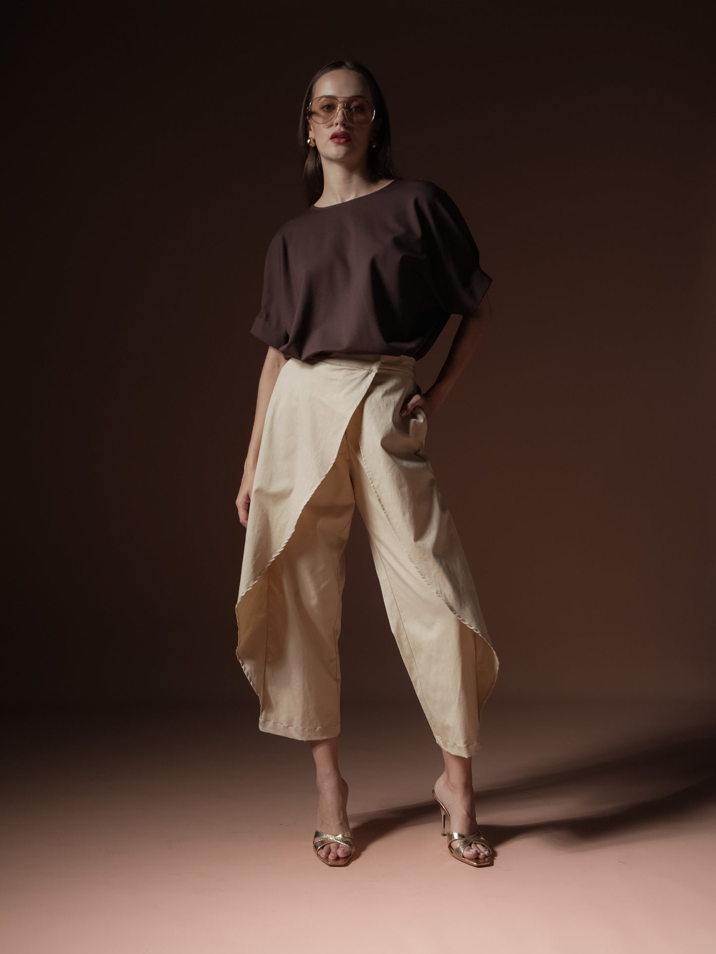 Vanjie Pleated Sleeve Top
