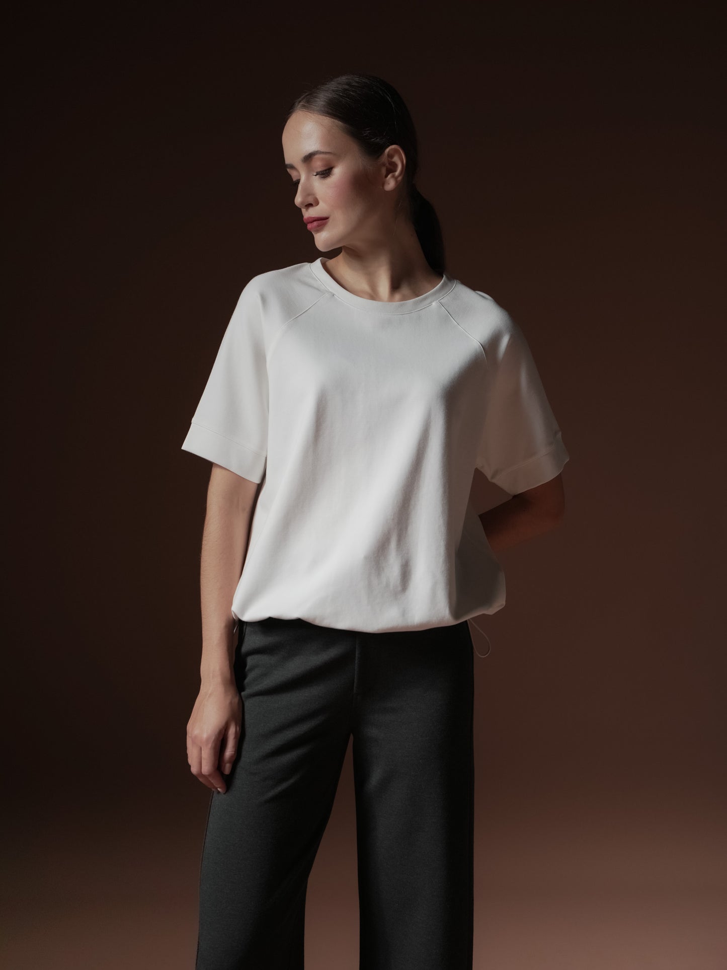 Malou Raglan Toggle Hem Top