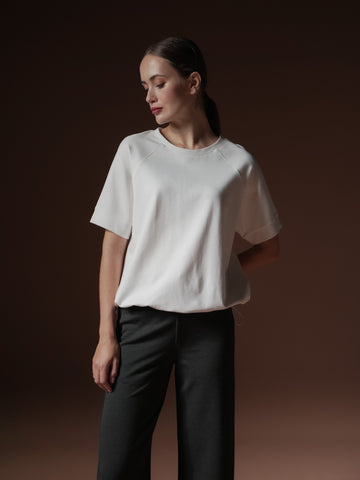 Malou Raglan Toggle Hem Top