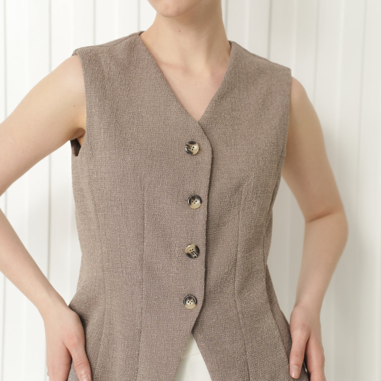 Crimson Tweed Vest