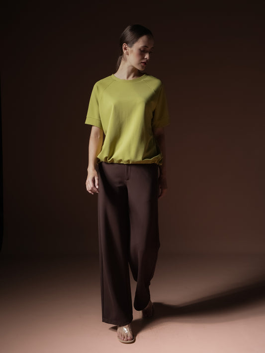 Malou Raglan Toggle Hem Top