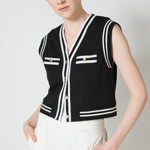 Van Vest with Gold Buttons