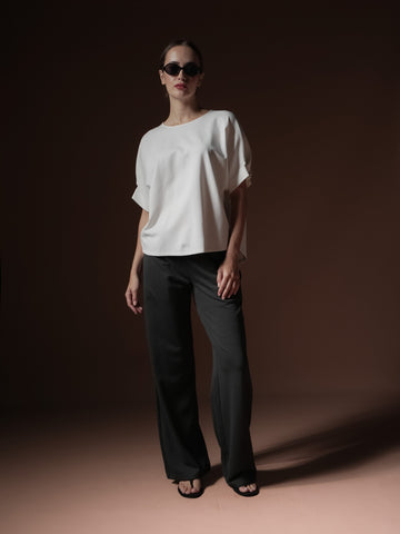 Vanjie Pleated Sleeve Top