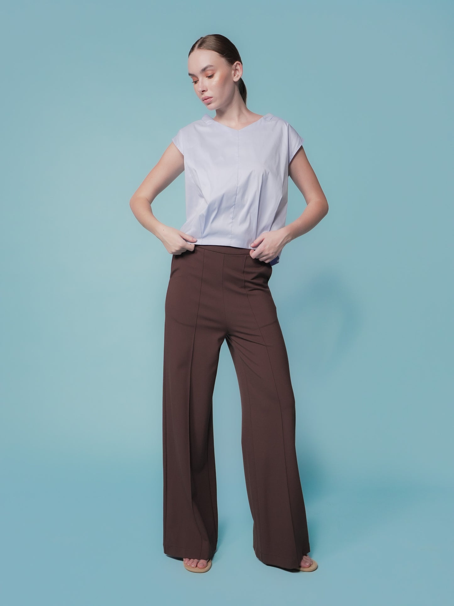 Shaina V-neck Blouse Top