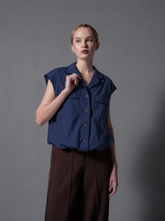 Xavier Piping Combi Short Sleeves Top