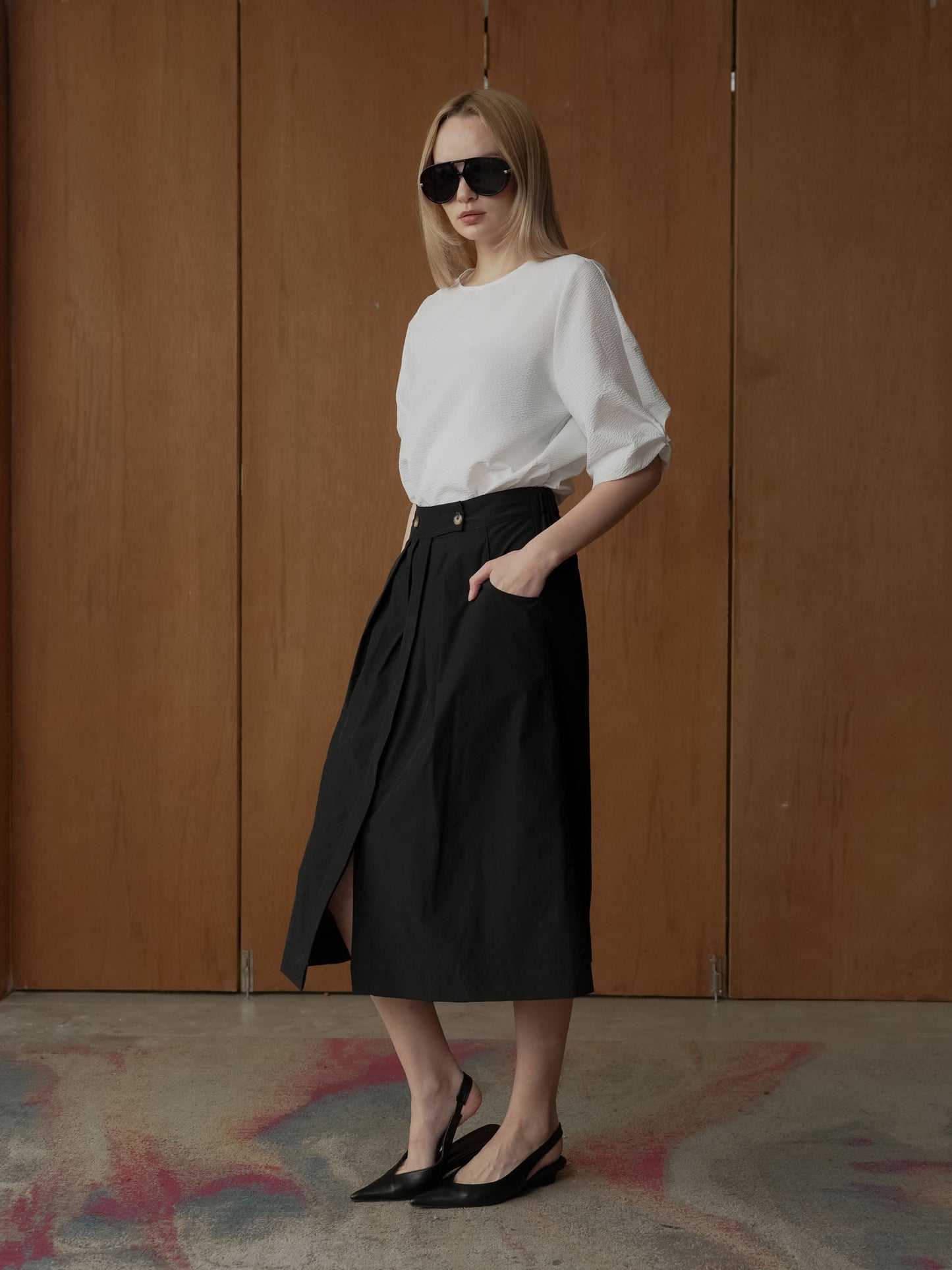 Luca Pleated Skirt