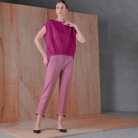 Penny Gartered Hem Top