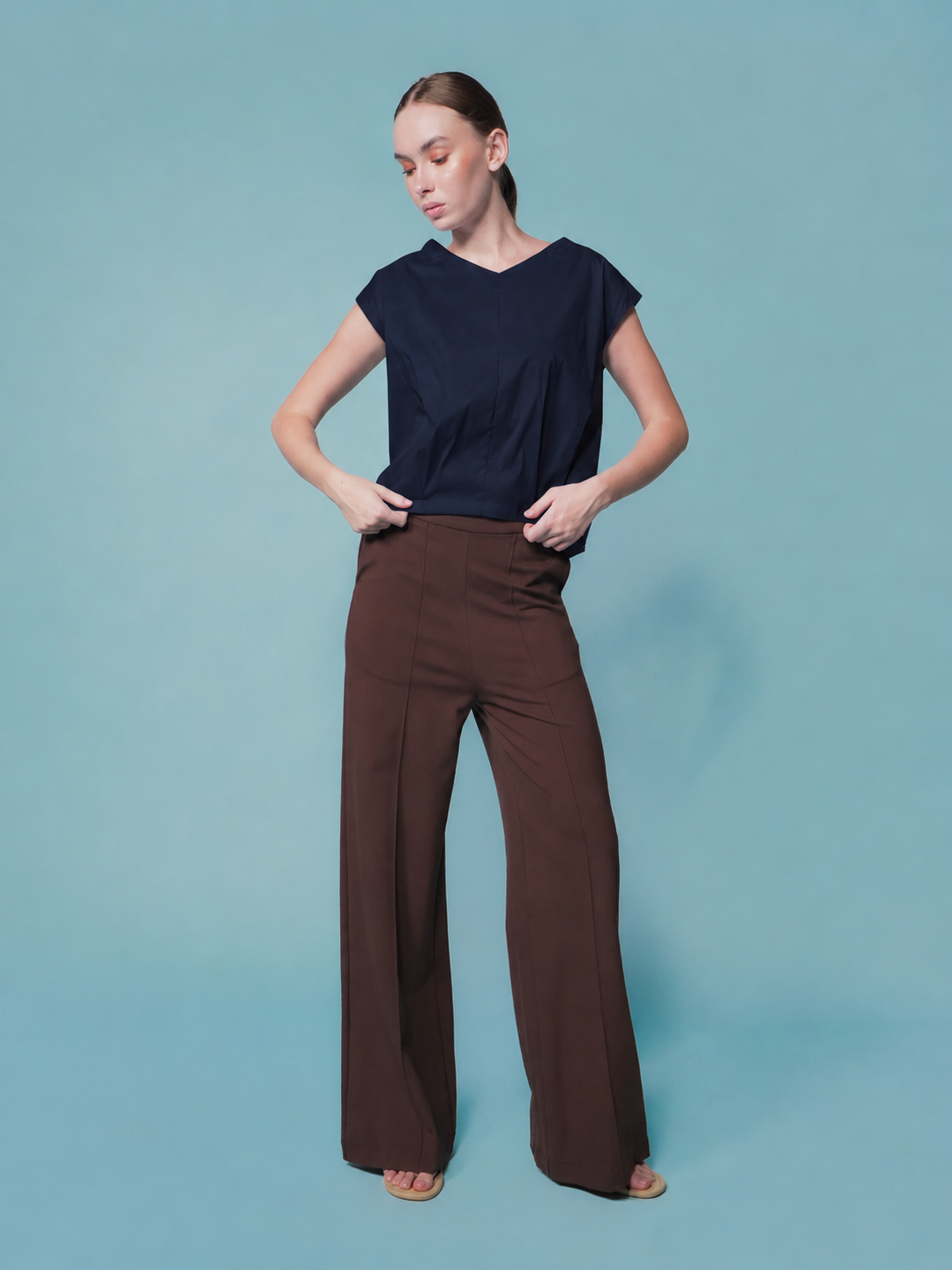 Shaina V-neck Blouse Top