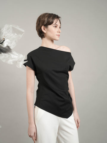 Stacey Off-shoulder Side Zip Top