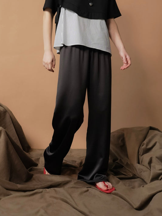 Geneva Flowy Sateen Pants