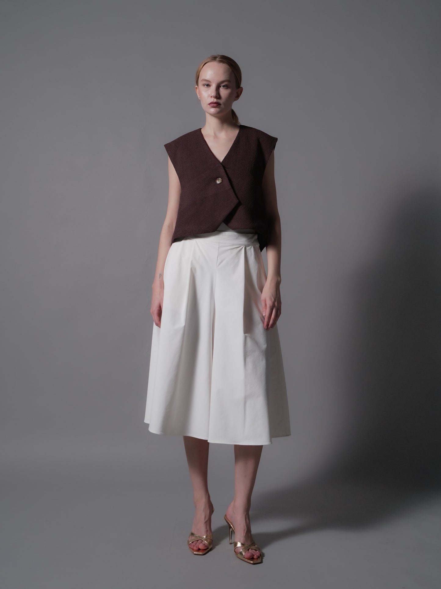 Tala Single Button Vest Top