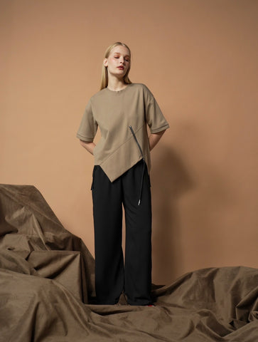 Lorena Slanted Zip Top