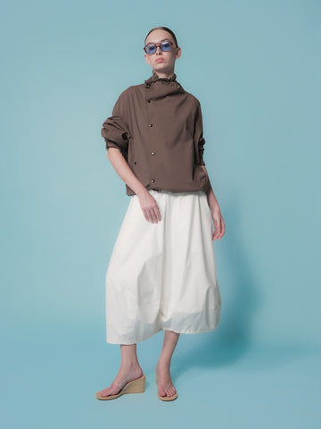 Donita Overlap Hi-neck Jacket