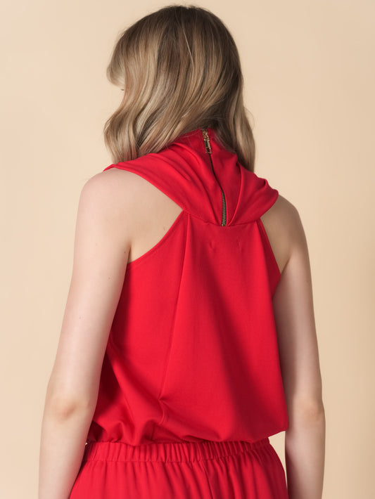Sheera Cowl Zip Top