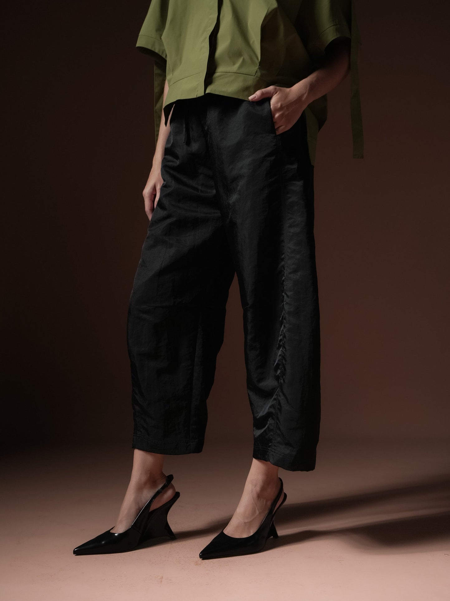 Nate Barrel Waist Tie Pants