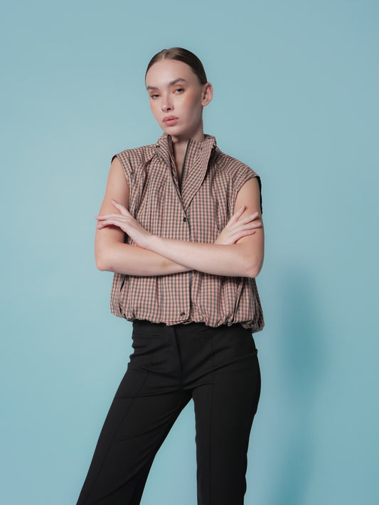 Stell Checkered Vest Top