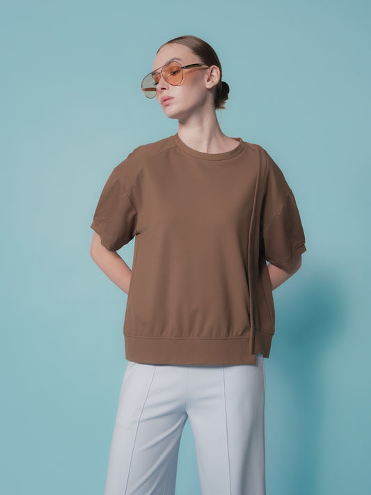 Greta Pleated Sleeves Top