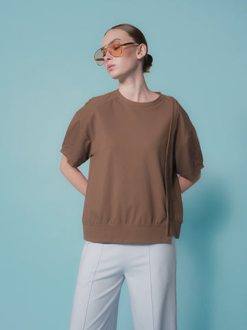 Greta Pleated Sleeves Top