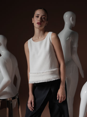 Rita Fringe Detail Sleeveless Top