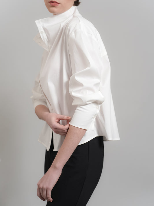 Danita Hi-Neck Buttondown Polo