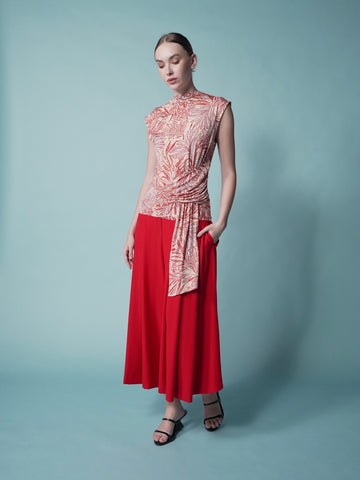 Felicia Form Fitting Printed Top