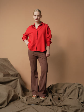 Blair Long Sleeve Collared Top