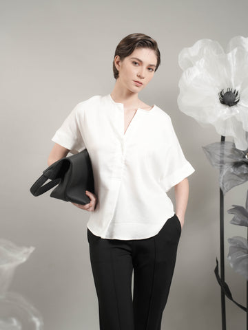 Jackie Loose Linen Top