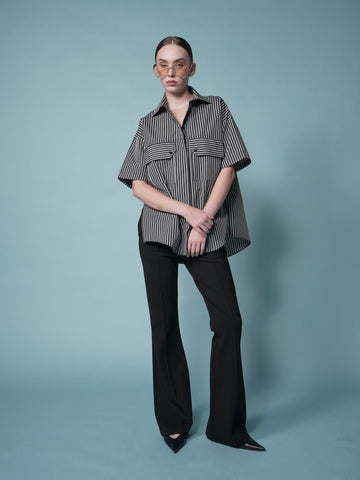Jester Striped Oversized Polo